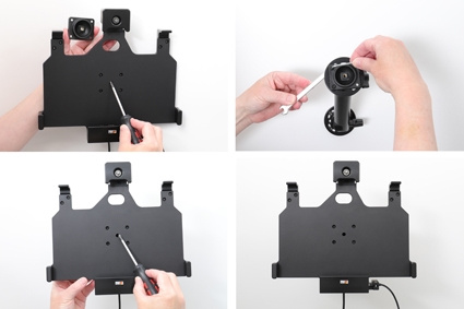 Brodit Hållare med nyckel-lås, Samsung Galaxy Tab Active Pro T540/T545/T547/T547U 