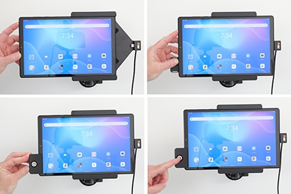 Brodit Hållare med nyckel-lås, Lenovo Tab K10 TB-X6C6F 