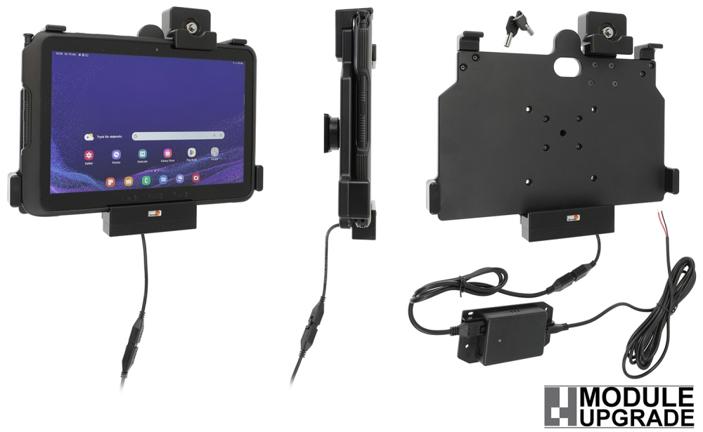 Brodit Hållare med nyckel-lås, Samsung Galaxy Tab Active 4 Pro SM-T630/SM-T636 