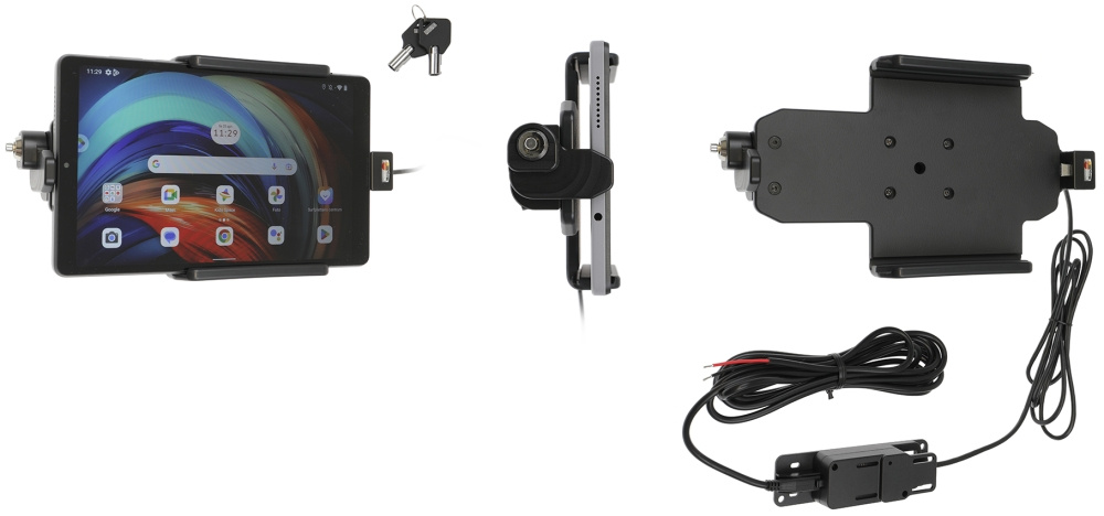 Brodit Hållare med nyckel-lås, Lenovo Tab M8 4th Gen 