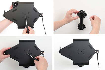 Brodit Hållare med nyckel-lås, Samsung Galaxy Tab A9+ 11 SM-X210/SM-X215 LTE/SM-X216 5G 