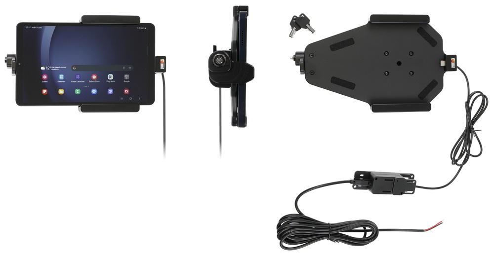 Brodit Hållare med nyckel-lås, Samsung Galaxy Tab A9 SM-X110/SM-X115 