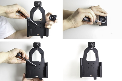 Brodit Hållare med nyckel-lås, Samsung Galaxy Tab Active 2 SM-T390/SM-T395/3 SM-T570/SM-T575/5 SM-X300/SM-X306B