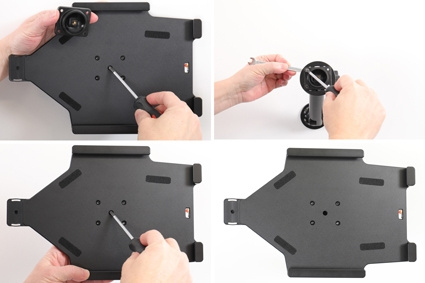 Brodit Hållare med nyckel-lås, Apple iPad 10.2 7th Gen (A2197, A2198, A2200)/8th Gen (A2428, A2429, A2430, A2270)/9th Gen (A2602, A2603, A2604, A2605)