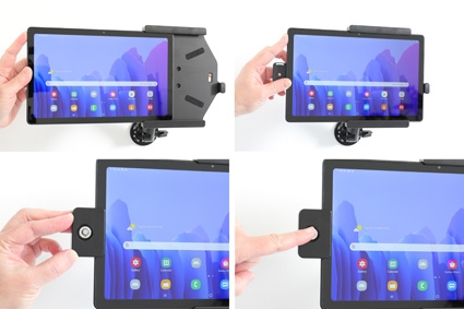 Brodit Hållare med nyckel-lås, Samsung Galaxy Tab A7 10.4 (2020) SM-T500/SM-T505 