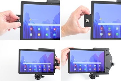 Brodit Hållare med nyckel-lås, Samsung Galaxy Tab A7 10.4 (2020) SM-T500/SM-T505 