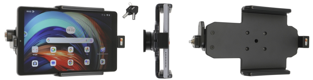 Brodit Hållare med nyckel-lås, Lenovo Tab M8 4th Gen 