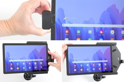 Brodit Hållare med fjäder-lås, Samsung Galaxy Tab A7 10.4 (2020) SM-T500/SM-T505 