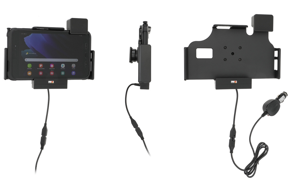 Brodit Hållare med fjäder-lås, Samsung Galaxy Tab Active 2 SM-T390/SM-T395/3 SM-T570/SM-T575/5 SM-X300/SM-X306B