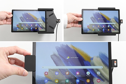 Brodit Hållare med fjäder-lås, Samsung Galaxy Tab A8 SM-X200/205 