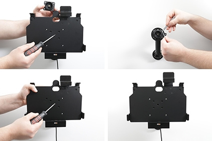 Brodit Hållare med fjäder-lås, Samsung Galaxy Tab Active 4 Pro SM-T630/SM-T636 