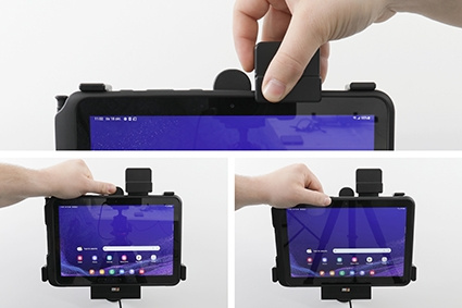 Brodit Hållare med fjäder-lås, Samsung Galaxy Tab Active 4 Pro SM-T630/SM-T636 