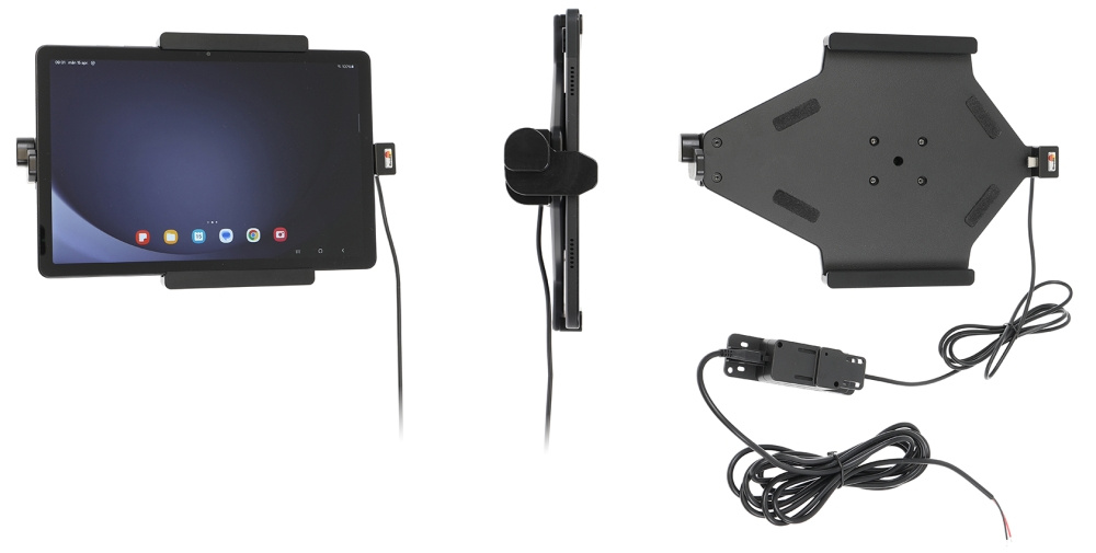 Brodit Hållare med fjäder-lås, Samsung Galaxy Tab A9+ 11 SM-X210/SM-X215 LTE/SM-X216 5G 