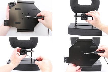 Brodit Hållare med nyckel-lås, Apple iPad Air 11 (A2902, A2903, A2904)/Air 11 2025 M3 (A3266, A3267, A2370)/Air 4th Gen (A2072, A2316, A2324, A2325)/Air 5th Gen (A2588, A2589, A2591)/Pro 11 2018 (A1980, A2013, A1934, A1979)/Pro 11 2020 2nd Generation  (A2