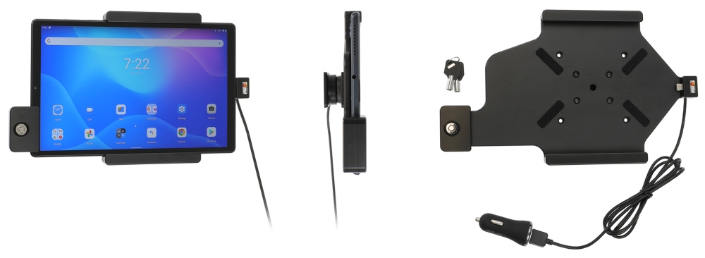 Brodit Hållare med nyckel-lås, Lenovo Tab K10 TB-X6C6F 