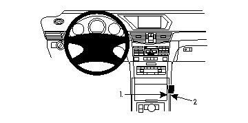Brodit ProClip, Mercedes Benz E-Class, Sedan/Stationwagon 09-16
