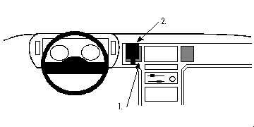 ProClip Monteringsbygel Chrysler Voyager 91-93, Centrerad