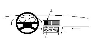 ProClip Monteringsbygel Honda Accord 94-98, Centrerad