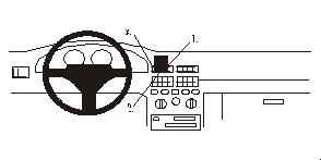 ProClip Monteringsbygel Fiat Punto 94-99, Centrerad
