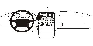 ProClip Monteringsbygel Alfa Romeo Spider/GTV 95-97, Centrerad