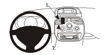ProClip Monteringsbygel Renault Kangoo 13-15, Centrerad