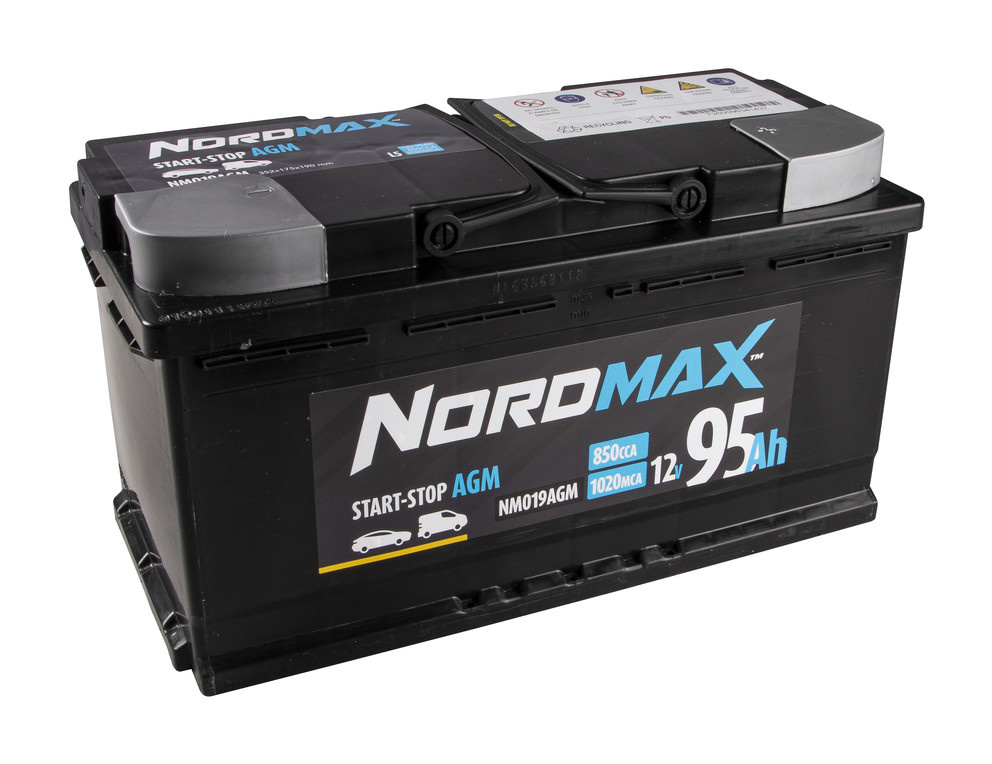 Nordmax AGM-batteri, 95Ah / 12V