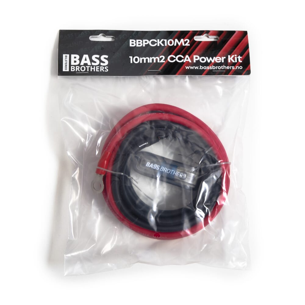 BB 10mm² strömkabelkit, 2.5m+2.5m