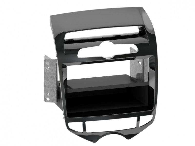 Monteringsram 1-din Hyundai ix20 2010- A-klimat pianolack