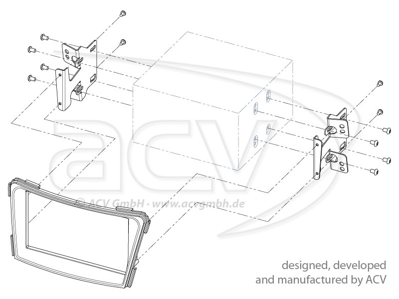Monteringsram 2-din Hyundai i 40 2011-