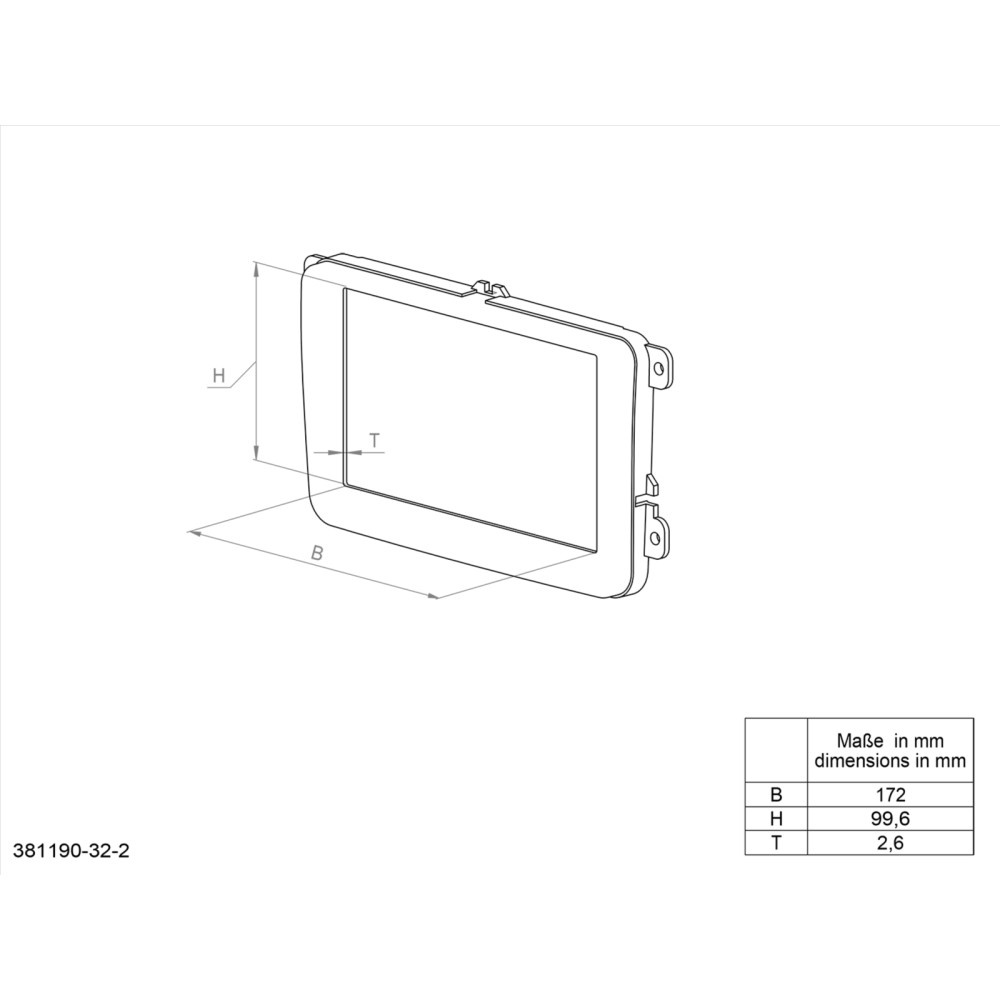 ACV Monteringsram 2-DIN till Mercedes C-klass W204