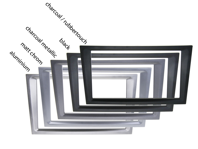 Monteringsram 2-din opel Charcoal-metallic