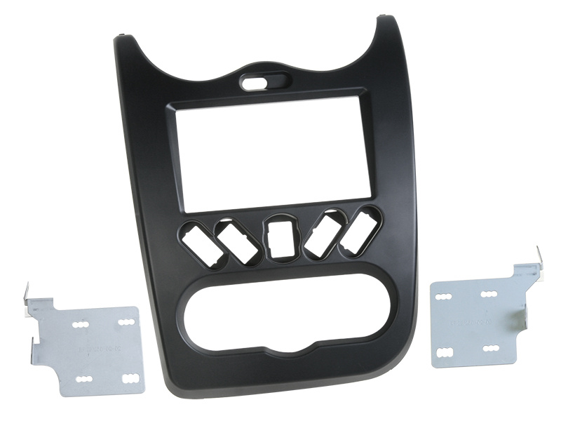 Monteringsram 2-din stereo Dacia Duster 2010- Svart
