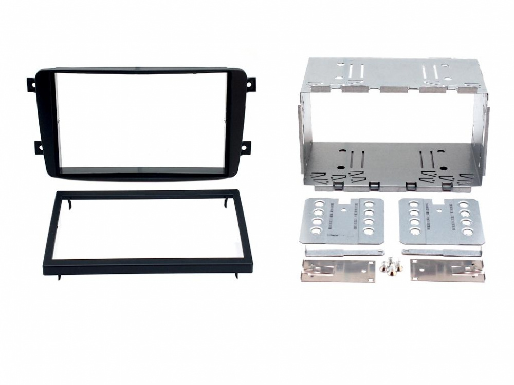 Monteringsram Mercedes C-klass Dubbeldin svart