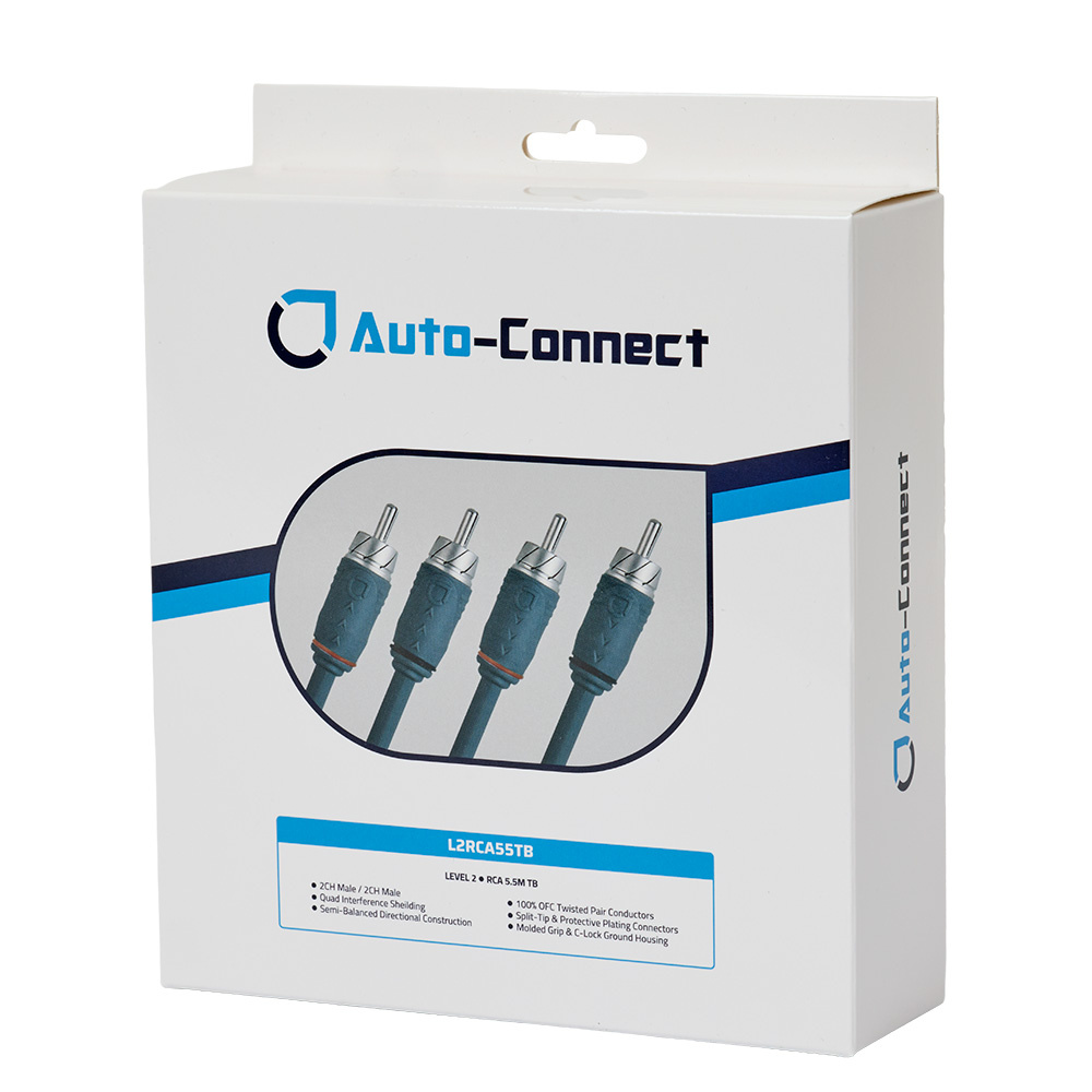 Auto-Connect tvinnad lågnivåkabel 5.5 meter, Level 2