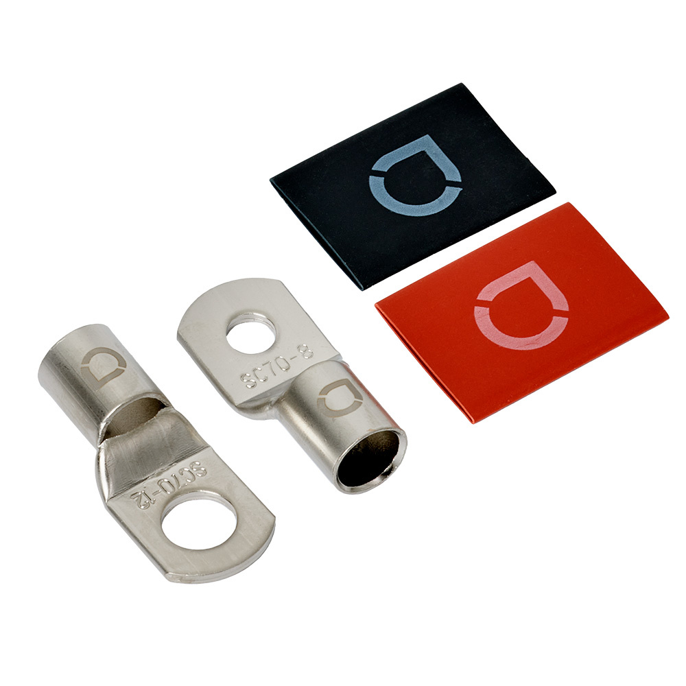 Auto-Connect röd och svart rörkabelsko M8/M12, 53 mm²