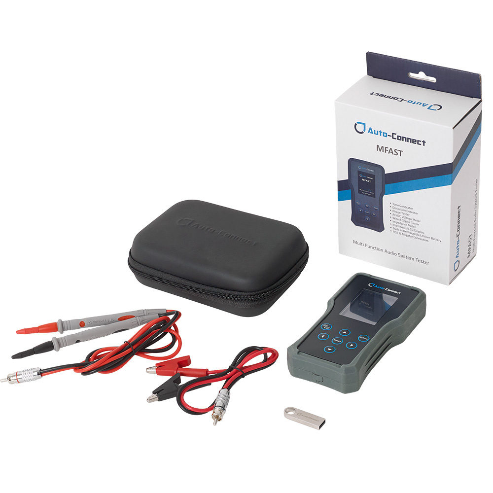 Auto-Connect MFAST, test- och mätverktyg av kablar och ljud