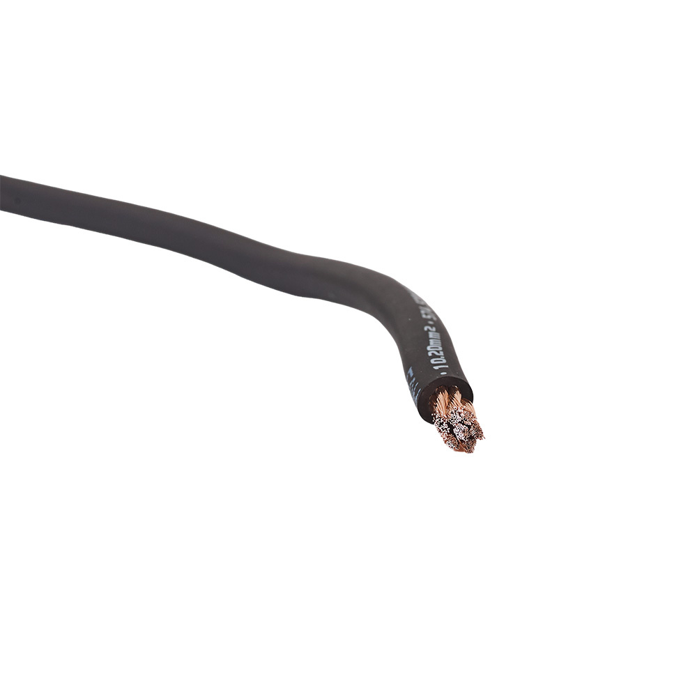 Auto-Connect svart strömkabel CCA 10.2mm², metervara