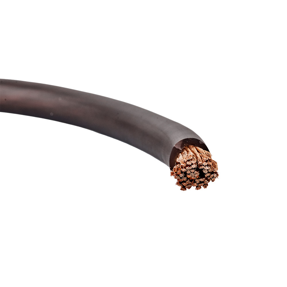 Auto-Connect svart strömkabel OFC 53.7mm², metervara