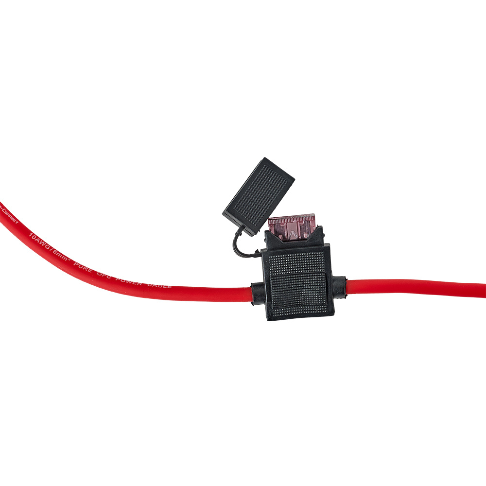 Auto-Connect OFC 6mm² strömkabelkit, 6m+2.5m