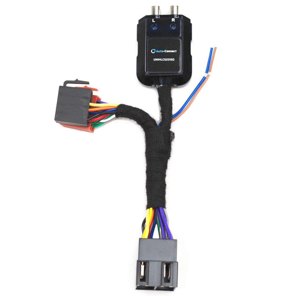 Auto-Connect ISO-ISO med 2-kanalig hög-lågnivåomvandlare