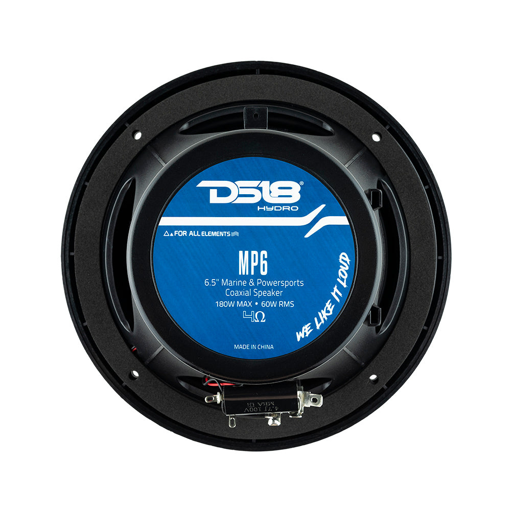 DS18 MP6/BK, svarta 6.5 tums marinhögtalare, par