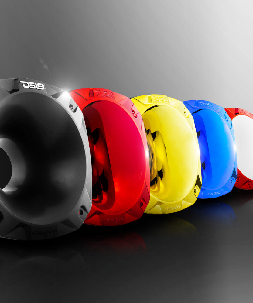 DS18 PRO-HA52/BK, svart slimmat 2tums horn till driver