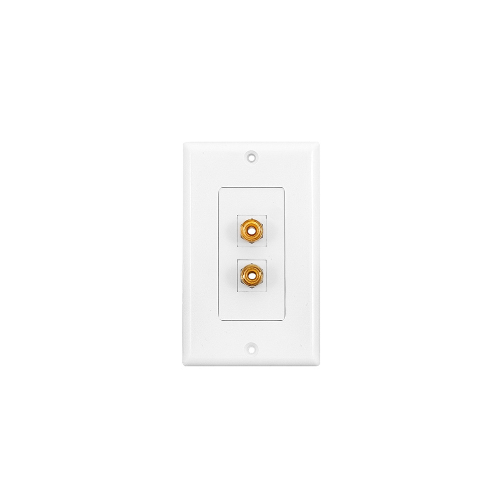 System One Wallplate Högtalaranslutning 1 Par