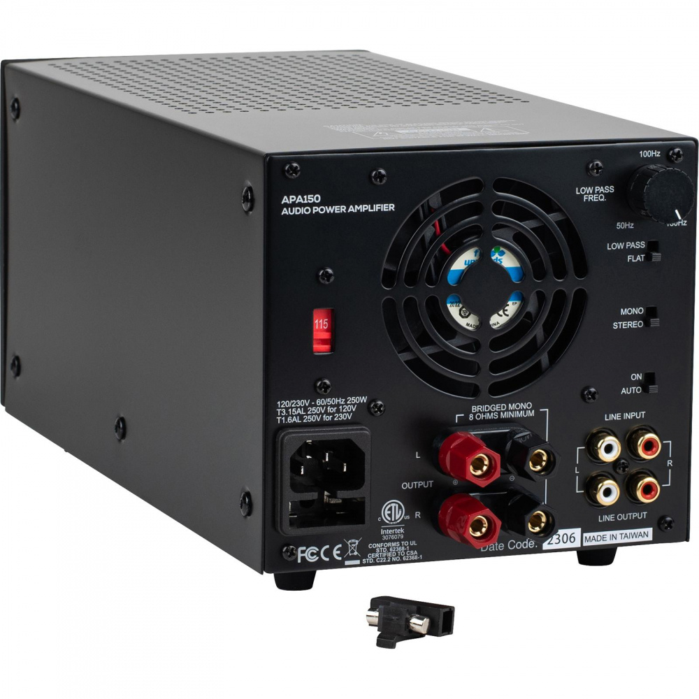 Dayton Audio APA150, bryggbar stereoförstärkare på 2x75W