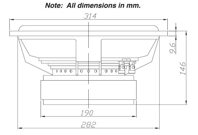 Dayton Audio RSS315HO-4 12tum