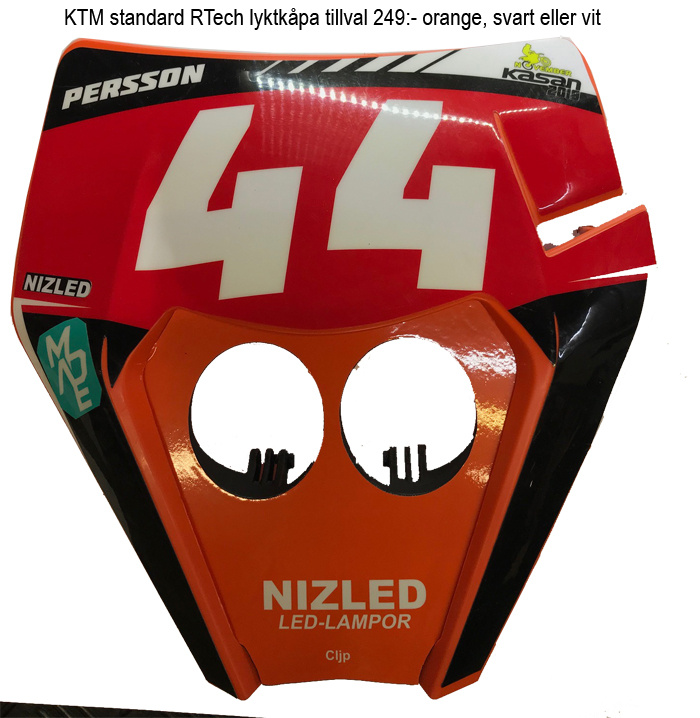 KTM 2017-2019 3D print Lampfäste Nizled 2xE30F/E40F