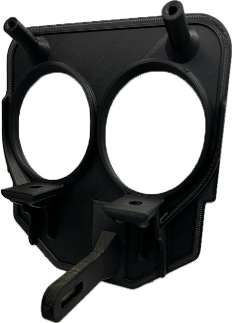 Husqvarna 2024- 3D print Lampfäste Nizled till 2xR40DRL eller E40D