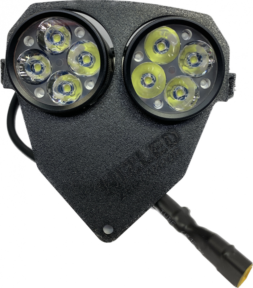 Lampfäste Beta -2019, NIZLED 2xR40DRL kallvit (80w) utan kåpa