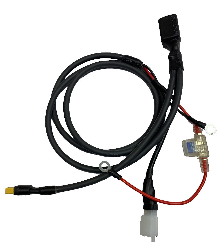 Strömkabelsats till Enduro hoj med relästyrt hel/halvljus på KTM/Husa/GASGAS -23 originalkontakt ENDAST för E40F Nizled