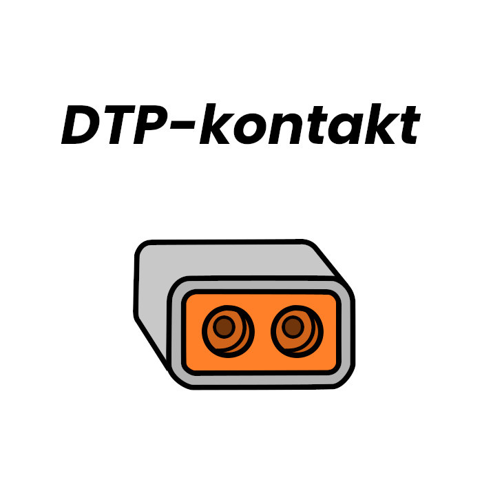 NIZLED 12V Kabelstam till extraljus, 1x DTP-kontakt, 500W max